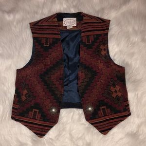 VINTAGE WESTERN  VEST MEDIUM